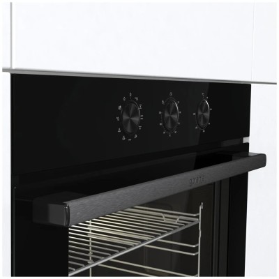 Духова шафа Gorenje електрична, 77л, A+, пара, дисплей, чорний (BOS6737E13FBG)