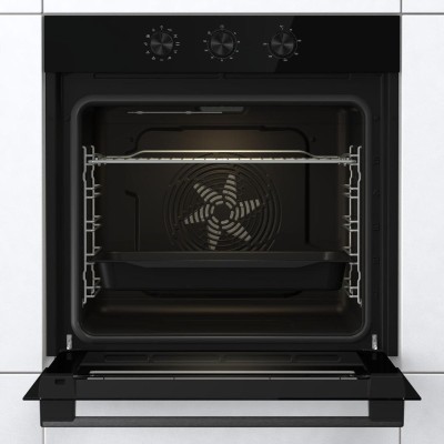 Духова шафа Gorenje електрична, 77л, A+, пара, дисплей, чорний (BOS6737E13FBG)