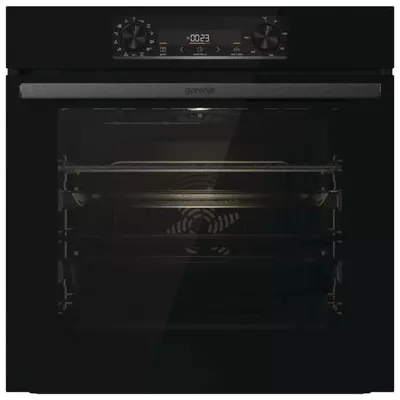 Духова шафа Gorenje електрична, 77л, A+, пара, дисплей, чорний (BOS6737E20FBG)