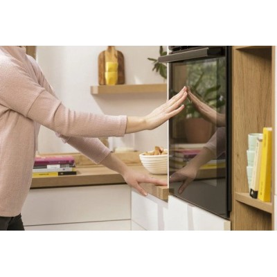 Духова шафа Gorenje електрична, 77л, A+, пара, дисплей, чорний (BSA6737E15BG)