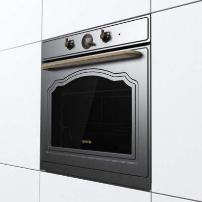 Духова шафа Gorenje електрична, 77л, A+, пара, дисплей, чорний матовий (BOS67372CLB)