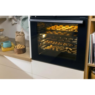 Духова шафа Gorenje електрична, 77л, A+, пара, приготув. на декількох рівнях, дисплей, нерж (BSA6747A04X)