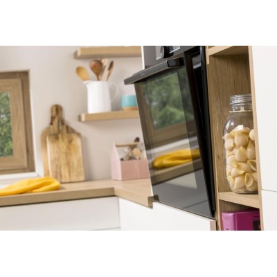 Духова шафа Gorenje електрична, 77л, A+, пара, приготув. на декількох рівнях, дисплей, нерж (BSA6747A04X)