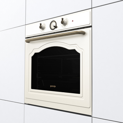 Духова шафа Gorenje електрична, 77л, A+, шампань (BOS67372CLI)