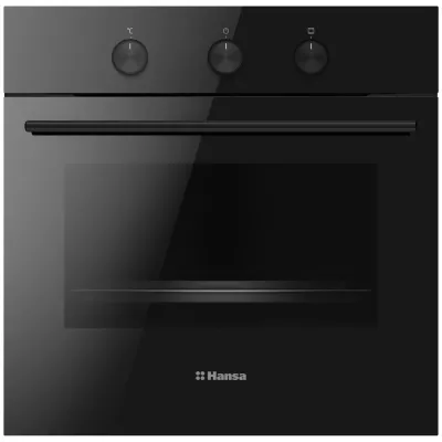 Духова шафа Hansa електрична, 65л, A, конвекція, чорний (BOES68171)