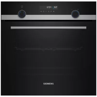 Духова шафа Siemens електрична, 66л, A, дисплей, конвекція, телескопічні направляючі, чорний (HB557JEB6T)