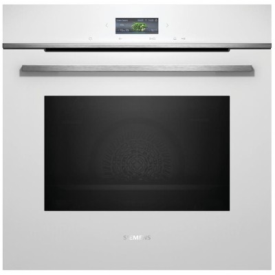 Духова шафа Siemens електрична, 71л, A+, дисплей, конвекція, піроліз, білий (HB772G2W1S)