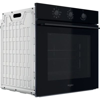 Духова шафа Whirlpool електрична, 71л, A, конвекція, чорний (OMK38HU0B)