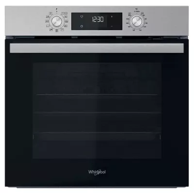 Духова шафа Whirlpool електрична, 71л, A+, дисплей, конвекція, телескопічні напрямні, нерж (OMR58HU1X)