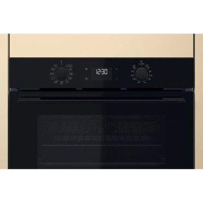 Духова шафа Whirlpool електрична, 71л, A+, дисплей, конвекція, телескопічні напрямні, чорний (OMK58HU1B)