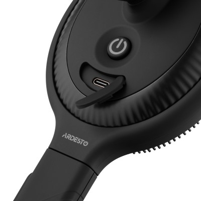 Електрична щітка-масажер ARDESTO для обличчя та тіла, акумулятор, USB Type-C , 4 режими, чорний (EMB-1B)