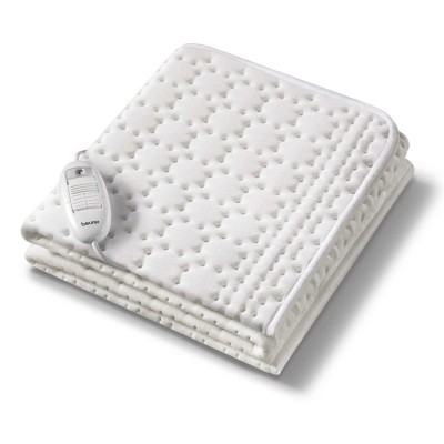 Електропростирадло Beurer, від мережі, 130х75см, 50Вт, 3 режими, бавовна, фліс, білий (UB_30)