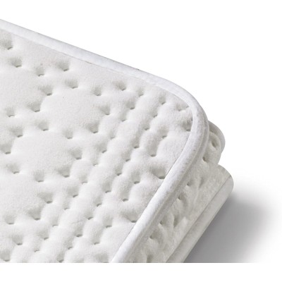 Електропростирадло Beurer, від мережі, 130х75см, 50Вт, 3 режими, бавовна, фліс, білий (UB_30)