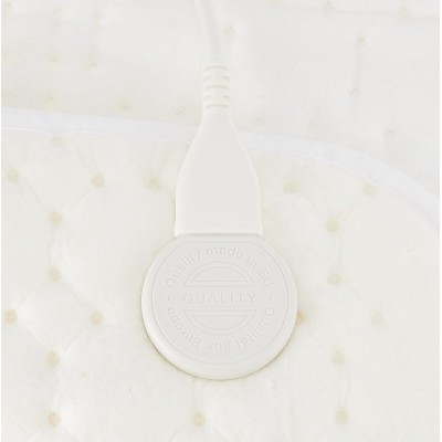 Електропростирадло Beurer, від мережі, 150х80см, 60Вт, 3 режими, бавовна, фліс, білий (UB_33)