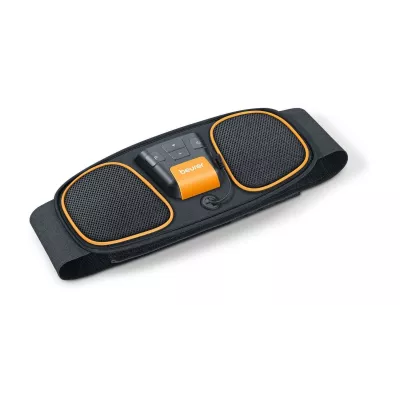 Електростимулятор Beurer для м'язів преса, АААх3, вага - 0.24кг, пояс, 5 програм, чорний