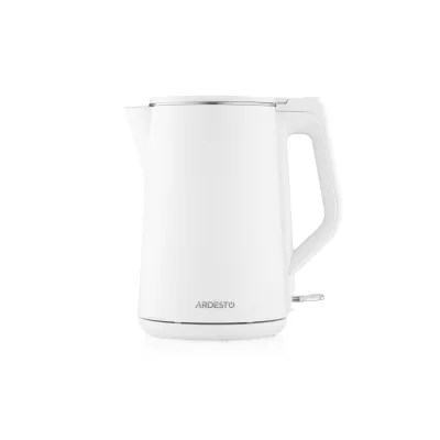Електрочайник Ardesto 1.5л, Strix, подвійні стінки, білий глянець (EKL-X50)