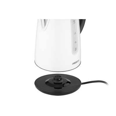 Електрочайник Ardesto 1.7л, Strix, метал, білий (EKL-F300W)