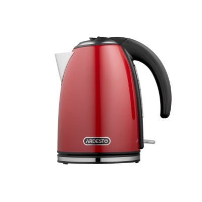 Електрочайник Ardesto 1.7л, Strix, метал, червоний глянець (EKL-F340R)