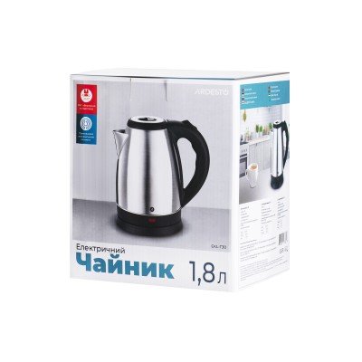 Електрочайник Ardesto 1.8л, метал, сріблястий (EKL-T30)