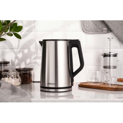 Електрочайник Ardesto Steel Collection 1.5л, подвійні стінки, сріблястий (EKL-X51) Електрочайник Ardesto Steel Collection 1.5л, подвійні стінки, сріблястий (EKL-X51)