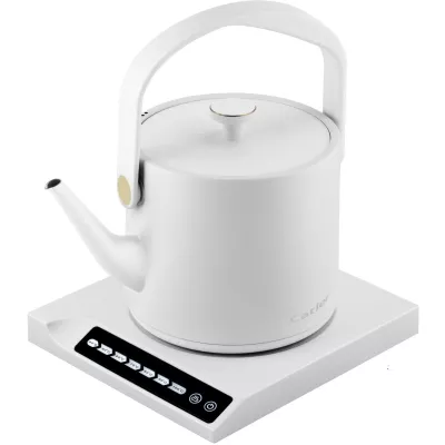 Електрочайник Catler 0.6л, Strix, заварник, нерж. сталь, підтримка температури, сенс. керув., білий (BM500CHARLOTTA)