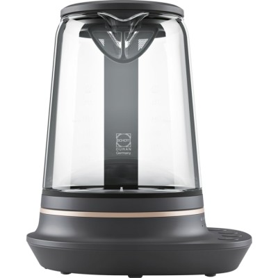 Електрочайник Electrolux 1.7л, Strix, скло, заварник, підтримка температури, чорний (E7GK1-8BP)