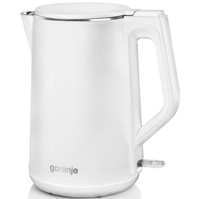 Електрочайник Gorenje 1.5л, пластик, білий матовий (K15DWW)
