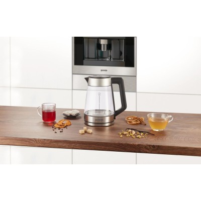 Електрочайник Gorenje 1.7л, 2,200 Вт, скло, нерж (K17TRG)