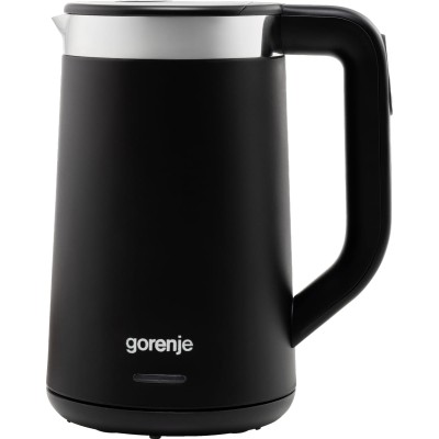 Електрочайник Gorenje 1.7л, Strix контроль, LED дисплей, чорний (K17TRDW)
