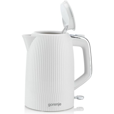 Електрочайник Gorenje 1.7л, Strix-контроль, білий матовий (K17DPW)