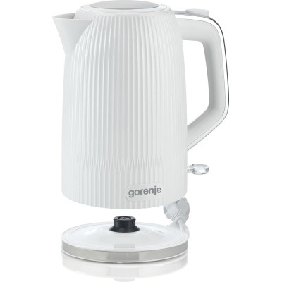 Електрочайник Gorenje 1.7л, Strix-контроль, білий матовий (K17DPW)