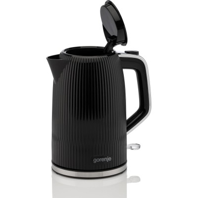 Електрочайник Gorenje 1.7л, Strix-контроль, чорний матовий (K17DPB)