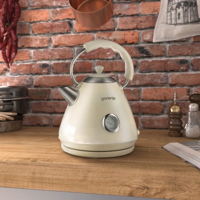 Електрочайник Gorenje 1.7л, пластик, бежевий (K17CLI)