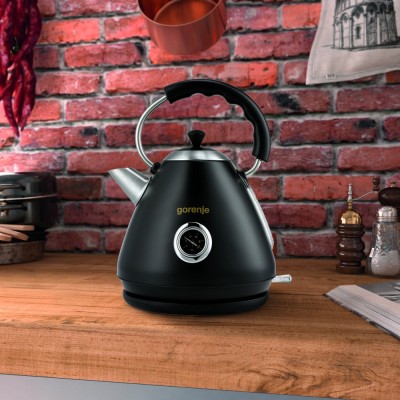 Електрочайник Gorenje 1.7л, пластик, чорний (K17CLBK)