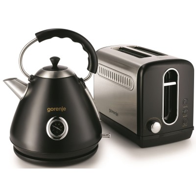 Електрочайник Gorenje 1.7л, пластик, чорний (K17CLBK)