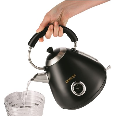 Електрочайник Gorenje 1.7л, пластик, чорний (K17CLBK)