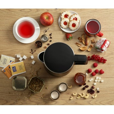 Електрочайник Gorenje, 1,5л, 2,200 Вт, корпус- нержав., Strix, матовий, чорний (K15DWBK)