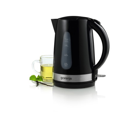 Електрочайник Gorenje, 1,7л, пластик, чорний (K17BK)