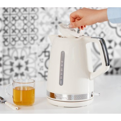 Електрочайник Moulinex Soleil 1.7л, Strix, пластик, бежевий (BY320A10)