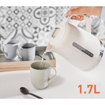 Електрочайник Moulinex Soleil 1.7л, Strix, пластик, бежевий (BY320A10)