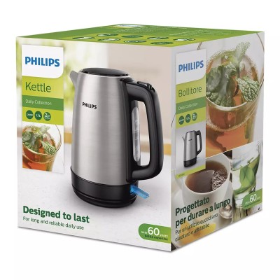 Електрочайник Philips Daily Collection 1.7л, метал (HD9350/90)