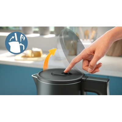 Електрочайник Philips Double Walled Kettle, 1.7л, Strix, з подвійними стінками, чорний (HD9395/90)