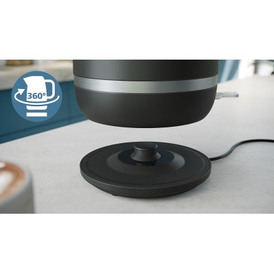 Електрочайник Philips Double Walled Kettle, 1.7л, Strix, з подвійними стінками, чорний (HD9395/90)