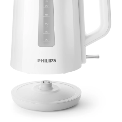 Електрочайник Philips Series 3000 1.7л, пластик, білий (HD9318/00)