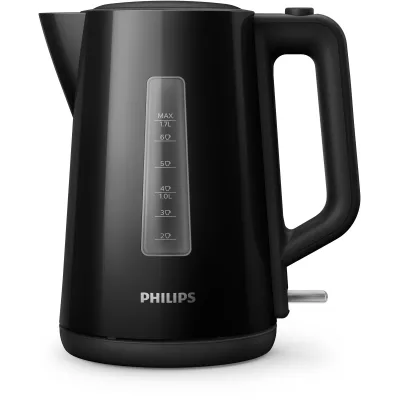 Електрочайник Philips Series 3000 1.7л, пластик, чорний (HD9318/20)
