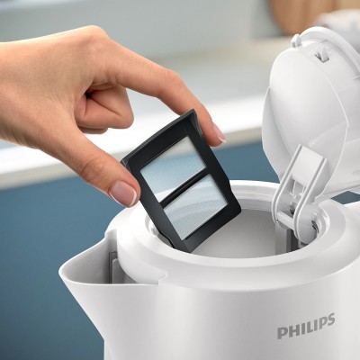 Електрочайник Philips Series 3000, Strix, пластик, білий (HD9411/00)