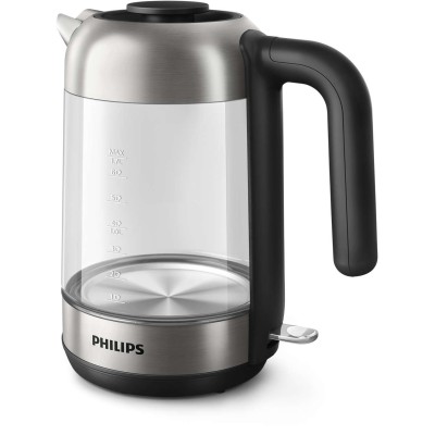 Електрочайник Philips Series 5000 1.7л, скло, чорно-сріблястий (HD9339/80)
