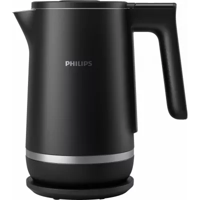 Електрочайник Philips Series 7000, Strix, з подвійними стінками, 6 темп.реж, чорний (HD9396/90)