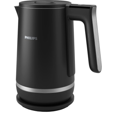 Електрочайник Philips Series 7000, Strix, з подвійними стінками, 6 темп.реж, чорний (HD9396/90)