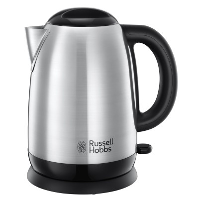 Електрочайник Russell Hobbs Adventure 1.7л, метал, сріблясто-чорний (23912-70)